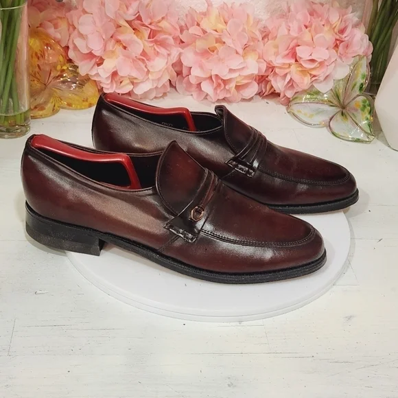 New Old Stock NOS Vintage Nunn Bush Brown Leather Loafer Slip On Shoes Sz 8.5D Dress/Formal 1970s Vintage Men main image 4